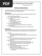 Guideline For Case Study Analysis