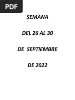 Sem Del 11 Al 15 de Septiembre