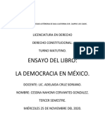 Ensayo La Democracia en Mexico