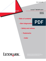 Service Manual - Lexmark 4600 MFP