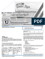 Oral Com m1 (L 3) Functions of Communication