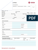 DKSH Employment Application Form 2022