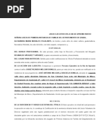 Juicio Ejecutivo en La Via de Apremio Con Setencia de Divorcio Alexandra Maria Morales Escalante