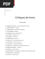 Critiques Littéraires 2021-22