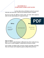 Difference Between Ethics and Values