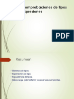 1.3 Comprobaciones de Tipos en Expresiones