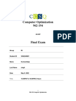 Final Exam 962194 Computer Optimization GR 53