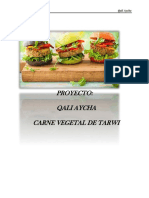 Proyecto Qali Aycha - Carne Vegetal de Tarwi