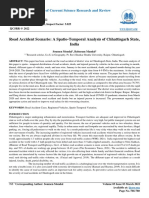 Road Accident Scenario: A Spatio-Temporal Analysis of Chhattisgarh State, India