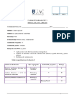 Evaluación 3 CALCULO APLICADO 2021 1