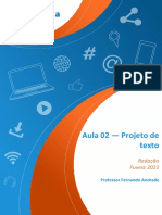 Aula 02 - Projeto de Texto