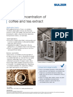 Freeze Concentration of Coffe and Tea 