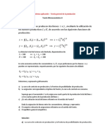 5f) Problema Aplicación - Teoría General de La Producción