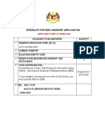 CHECKLIST-normal Passport Application