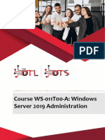 Course WS 011T00 A Windows Server 2019 Administration