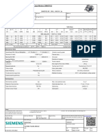 Data Sheet For Three-Phase Squirrel-Cage-Motors SIMOTICS: Motor Type: 1AV3104A Simotics GP - 100 L - Im B14 - 2P