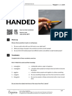 B2 Lesson On Left-Handedness