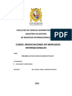 Resumen Lectura Negociaciones Eficaces