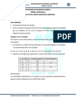 Formulación y Nomenclatura de Oxidos Hidróxidos e Hidruros