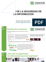 Clase 1 - Gestión de La Seguridad de La Información