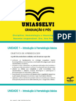 Unidade 1 - Introdução À Hematologia Básica