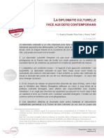 La Diplomatie Culturelle Face Aux D Fis Contemporains - Copie