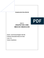 Ensayo Comunicación Oral y Escrita