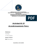 El Acondicionamiento Fisico. Alumno Henry Maya PIU-M3-H3