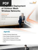 Design and Deployment of Outdoor Mesh Wireless Networks