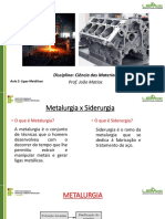 Aula 2 - Metalurgia e Ligas Metálicas