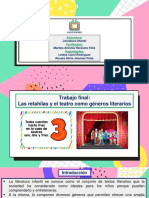 Retahílas y Teatro-Trabajo Final-Grupo 3-Literatura Infantil