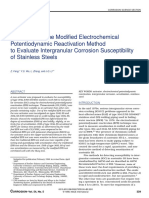 Application of The Modified Electrochemical