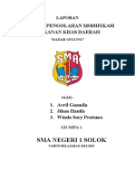 Laporan Praktek Pengolahan Makanan Khas Daerah Dimodifikasi - Awj