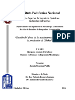 Tesis Estudio Del Efecto de Los Parámetros Del Proceso en La Producción de Clinker