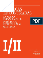 La Música Española en El Período de Entreguerras 1918-1939