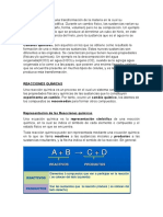 TEORIA de Reacciones Químicas