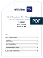 Modelo de Negocios Digitales: "Año Del Fortalecimiento de La A Soberanía Nacional"