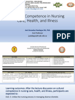 NCM 120 Part 3a Cultural Competence in Nursing Care Health and Illness