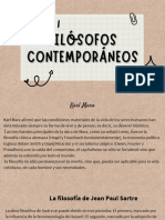 Filósofos de La Edad Contemporánea