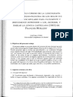 Ejemplo Curios0 de La Lexicograf A Bilingue Hispano-Francesa de Los Siglos Xvi Y Xvii