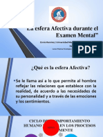 Esfera Afectiva en El Examen Mental