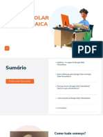 Laranja e Azul Elementos 3D Tecnologia Nos Negócios e No Trabalho Apresentação