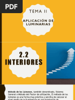 2.2 Aplicación de Luminarias