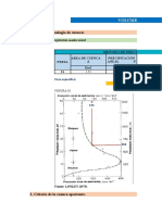 Curso de Diseño de Presas: Informe N°2 Excel Volumen Muerto