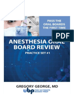 Anesthesia Oral Board Preparation - Practice Set 1a - The Ultimate Board Prep (Print This) - PDF - Test (Assessment) - Anesthesia