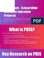 Benchmark - Schoolwide Character Education Proposal - Ma