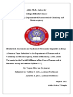 Health Risk Assessment and Analysis of Nitrosamine Impurities in Drugs Ass