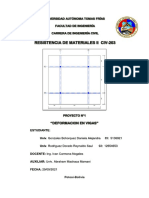 P1 - Proyecto de Resistencia de Materiales Ii