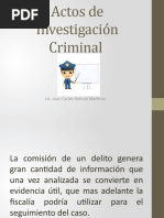 Actos de Investigación Criminal