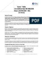 GenSol Temario Formacion de Auditores Bajo ISO 19011-2018 Enfoque A SGC ISO 9001-2015 16 Horas